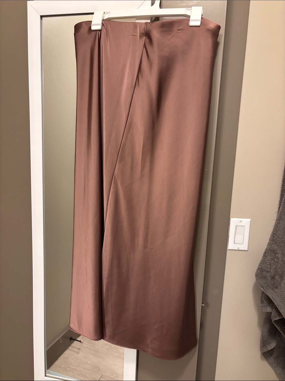 Zara Satin Rose Maxi Skirt